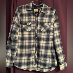 Plaid flannel button up